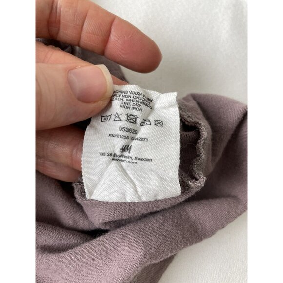 H&M Tshirt Mens Size M Dusty Purple Guitars Bikes Cars Graffiti - Picture 9 of 12